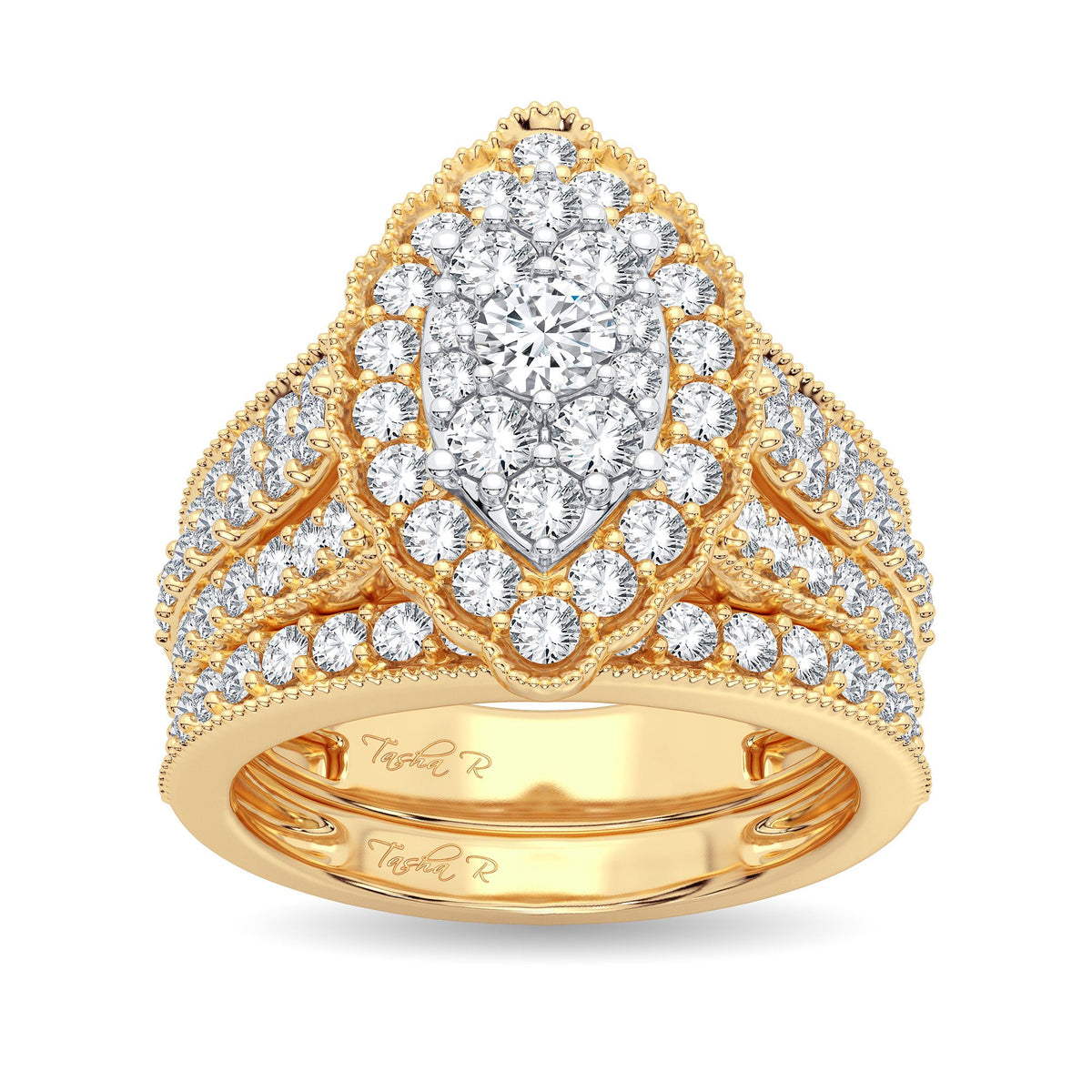 2.00 ct Diamond Bridal Ring in 14K Gold