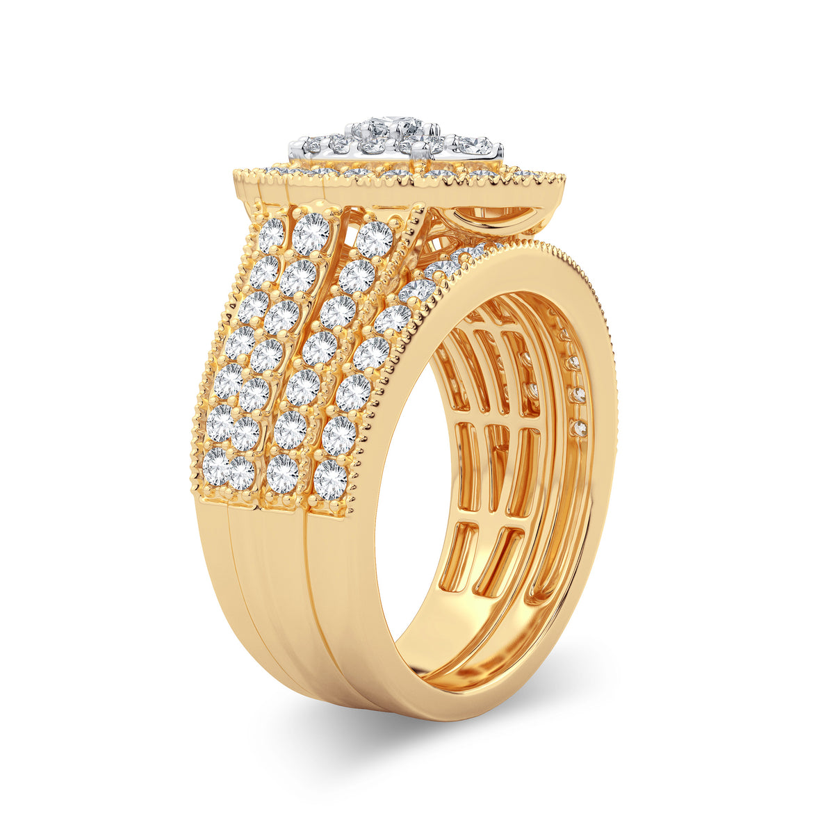 2.00 ct Diamond Bridal Ring in 14K Gold