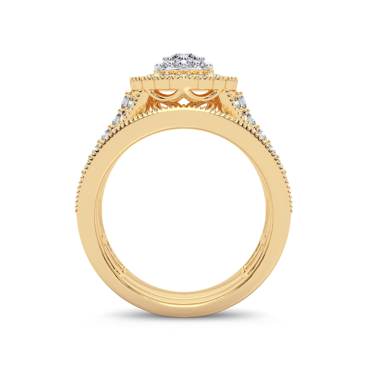 2.00 ct Diamond Bridal Ring in 14K Gold