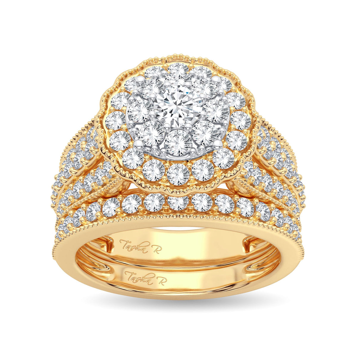 2.00 ct Diamond Bridal Ring in 14K Gold