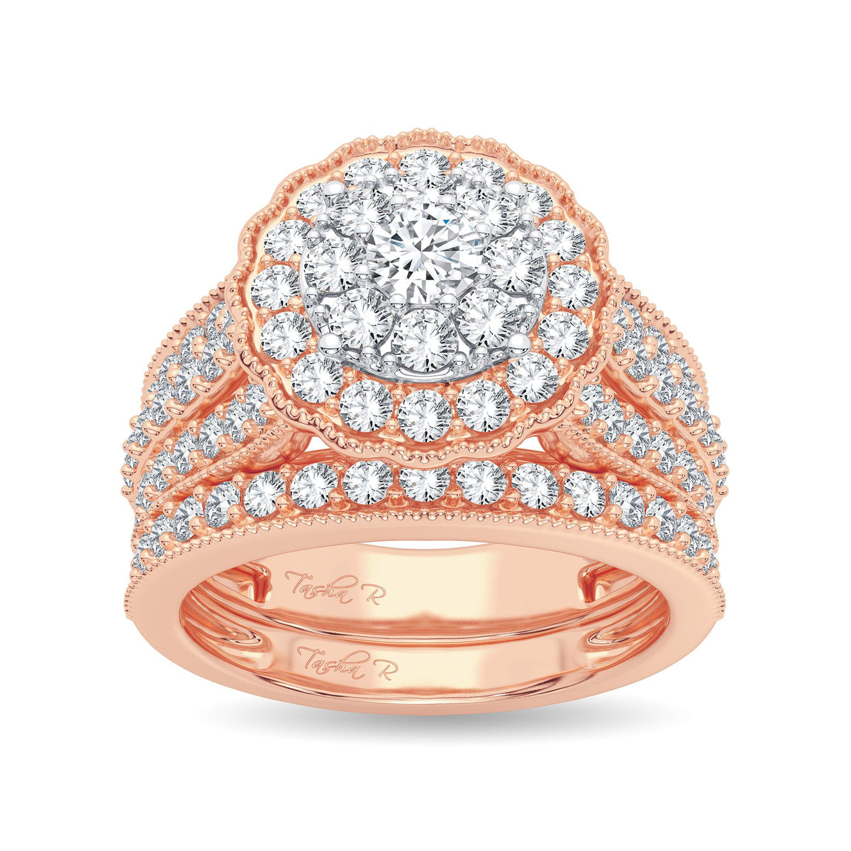 2.00 ct Diamond Bridal Ring in 14K Gold