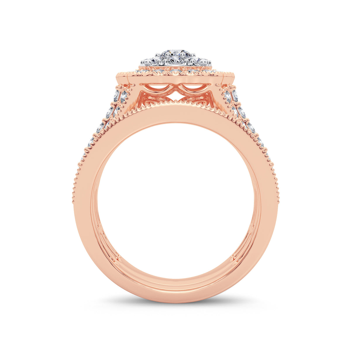 2.00 ct Diamond Bridal Ring in 14K Gold