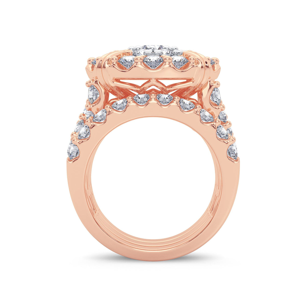 5.00 ct Diamond Bridal Ring in 14K Gold