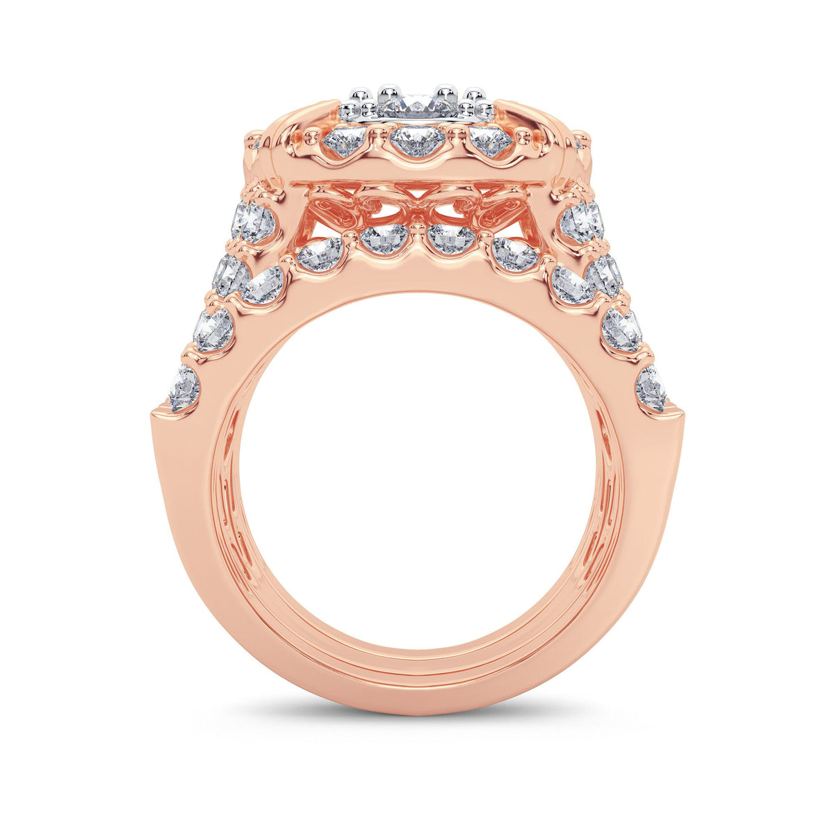 5.00 ct Diamond Bridal Ring in 14K Gold