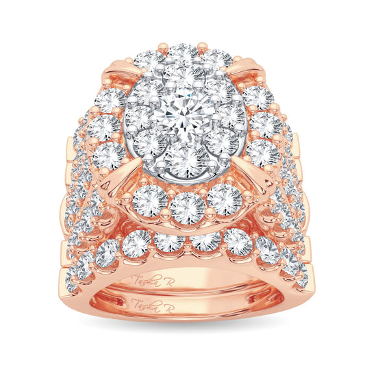 6.00 ct Diamond Bridal Ring in 14K Gold