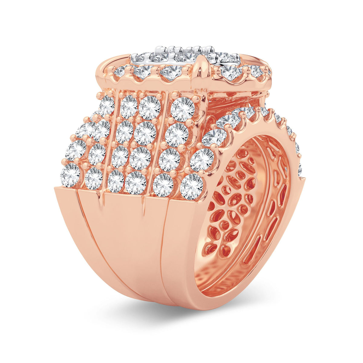 6.00 ct Diamond Bridal Ring in 14K Gold