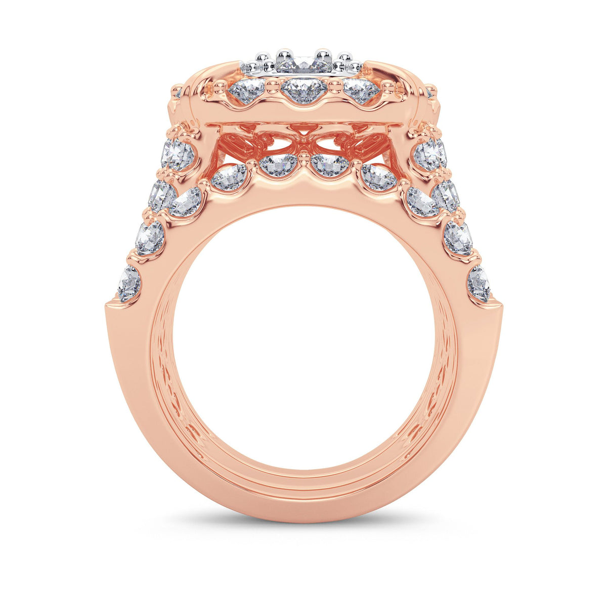 6.00 ct Diamond Bridal Ring in 14K Gold
