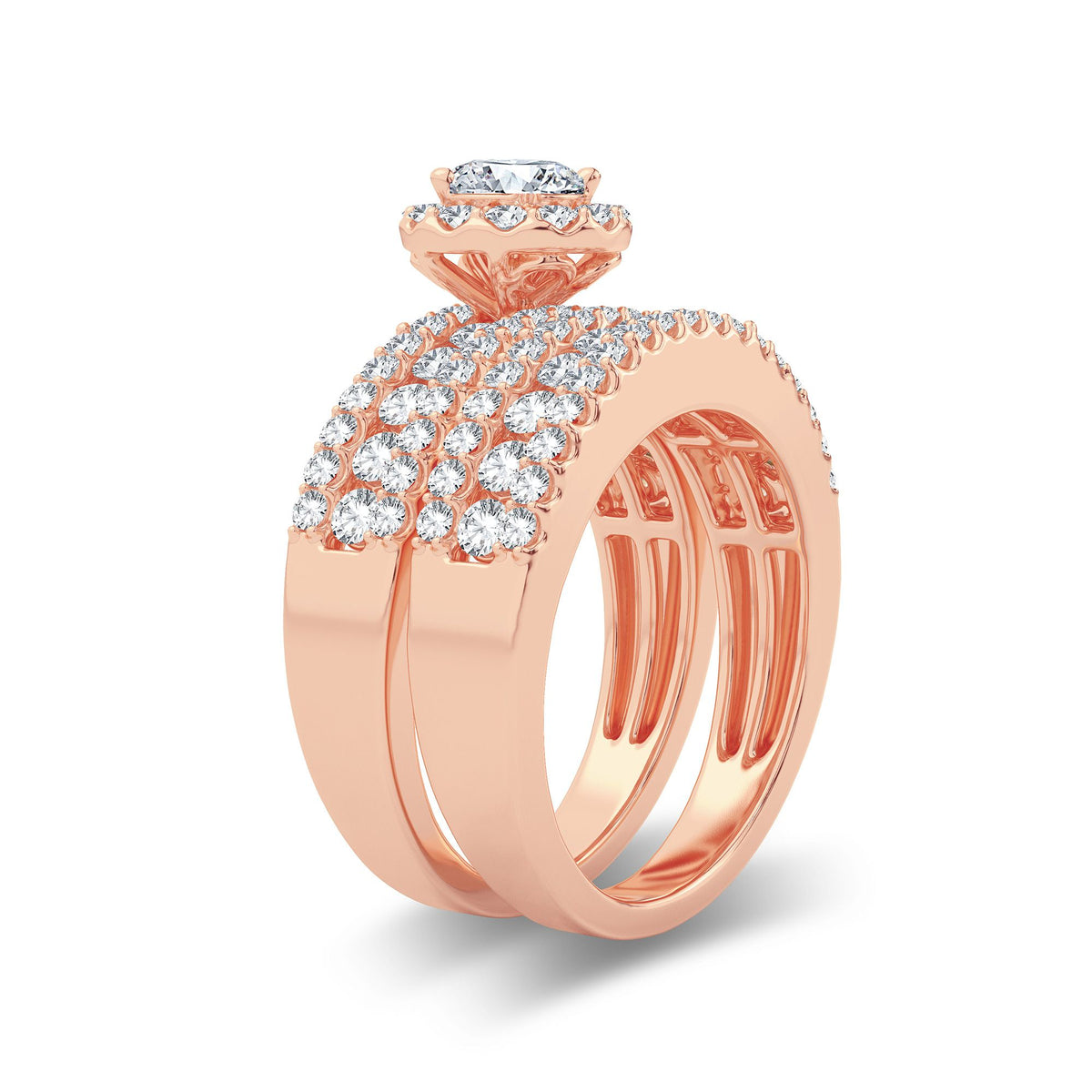 2.00 ct Diamond Bridal Ring in 14K Gold