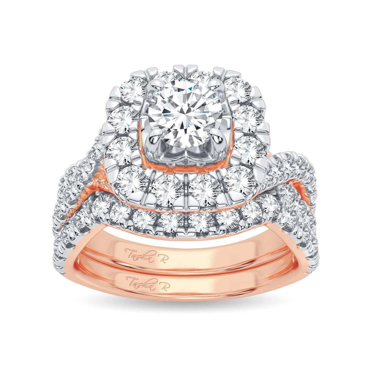 2.00 ct Diamond Bridal Ring in 14K Gold