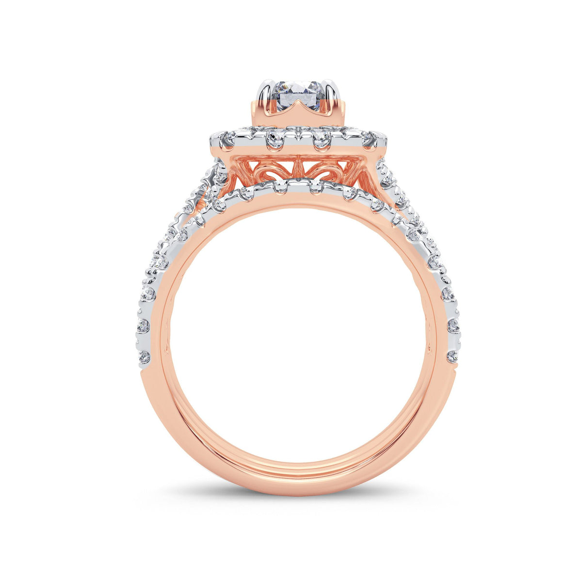 2.00 ct Diamond Bridal Ring in 14K Gold