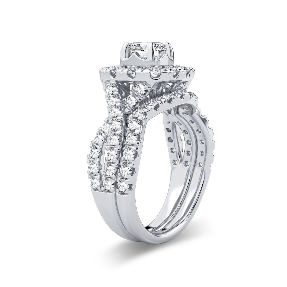 2.00 ct Diamond Bridal Ring in 14K Gold