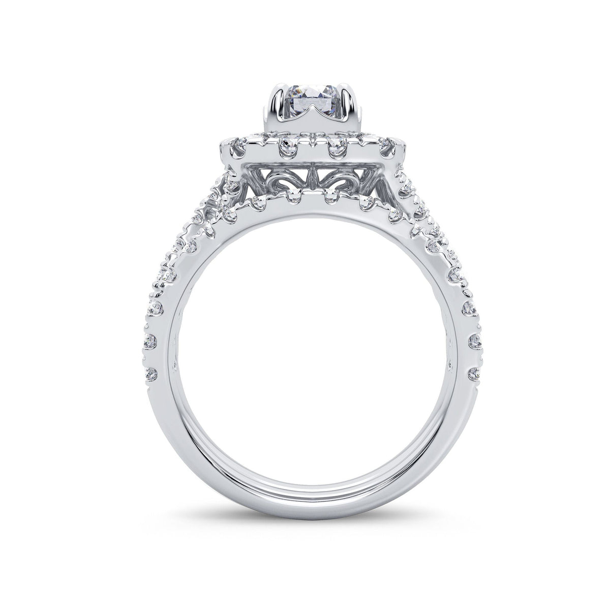 2.00 ct Diamond Bridal Ring in 14K Gold