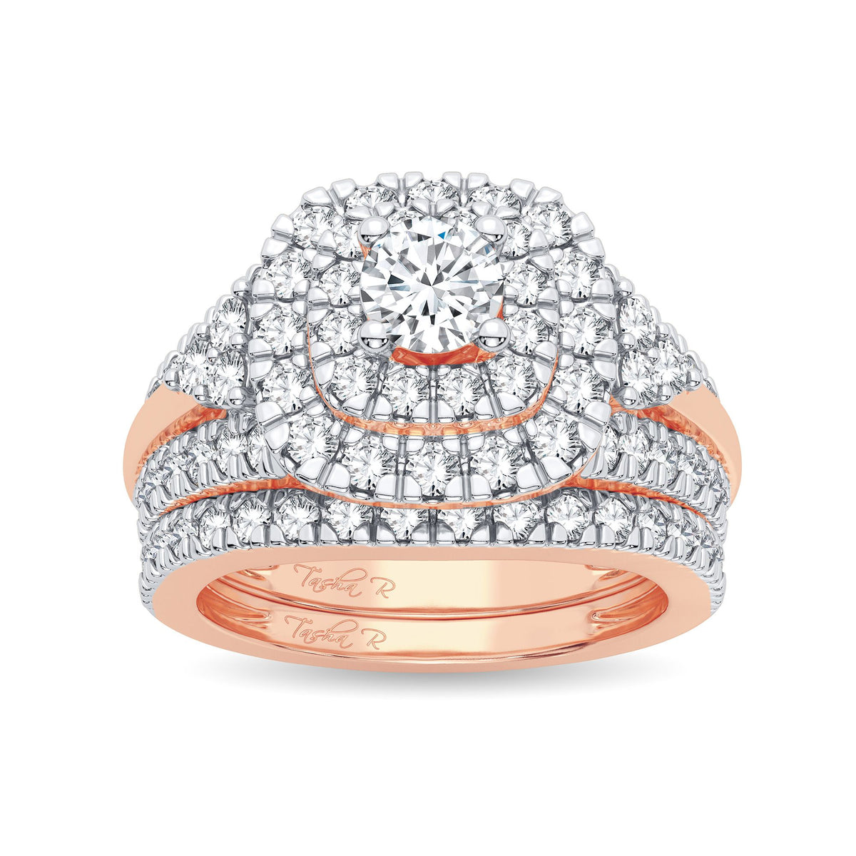 1.90 ct Diamond Bridal Ring in 14K Gold