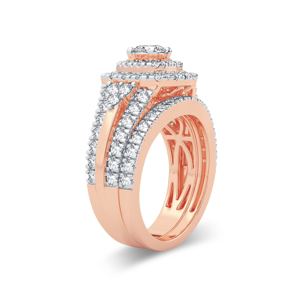 1.90 ct Diamond Bridal Ring in 14K Gold