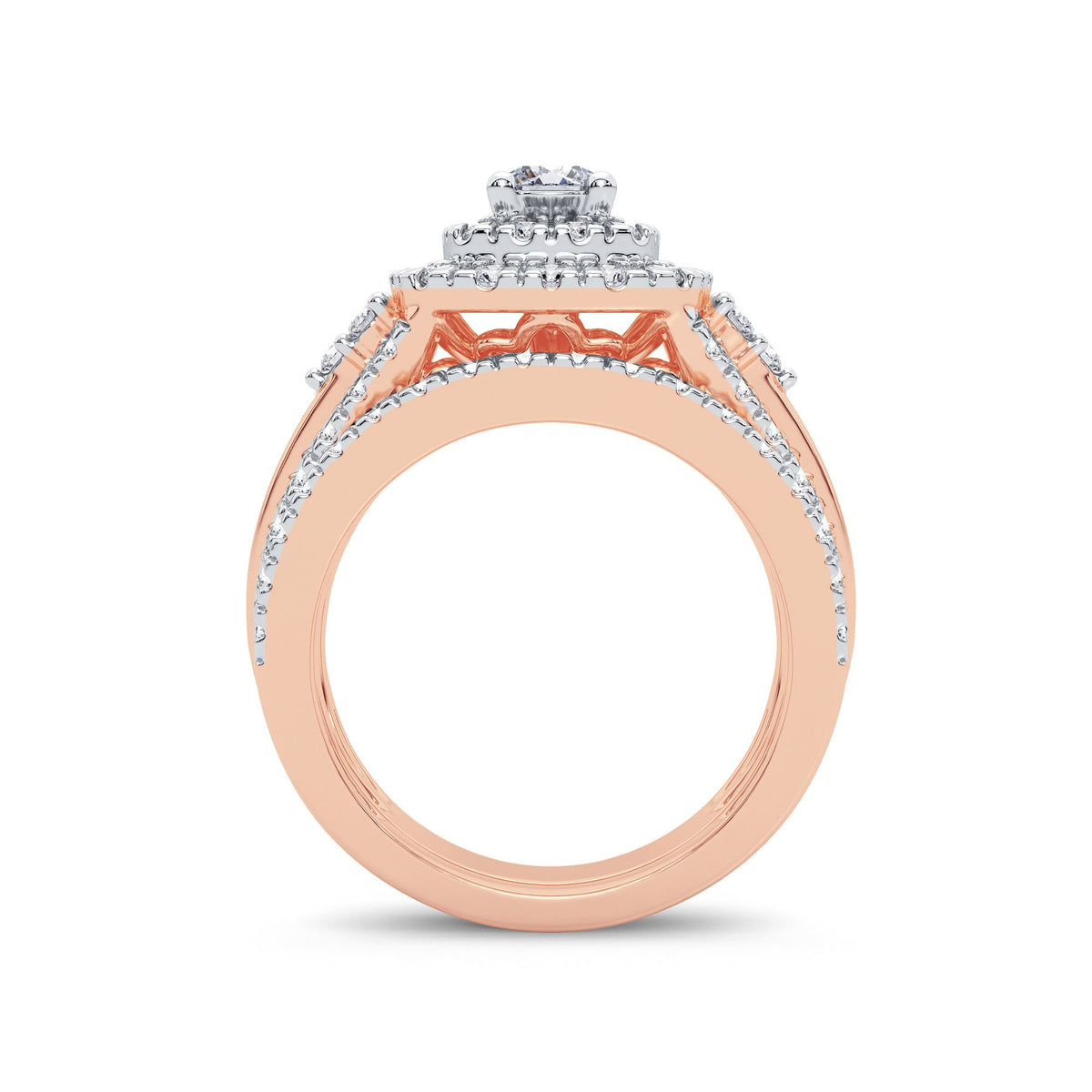 1.90 ct Diamond Bridal Ring in 14K Gold