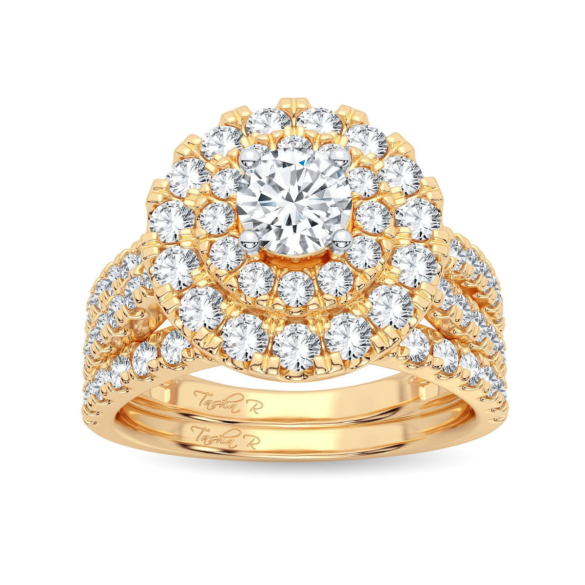 2.00 ct Diamond Bridal Ring in 14K Gold