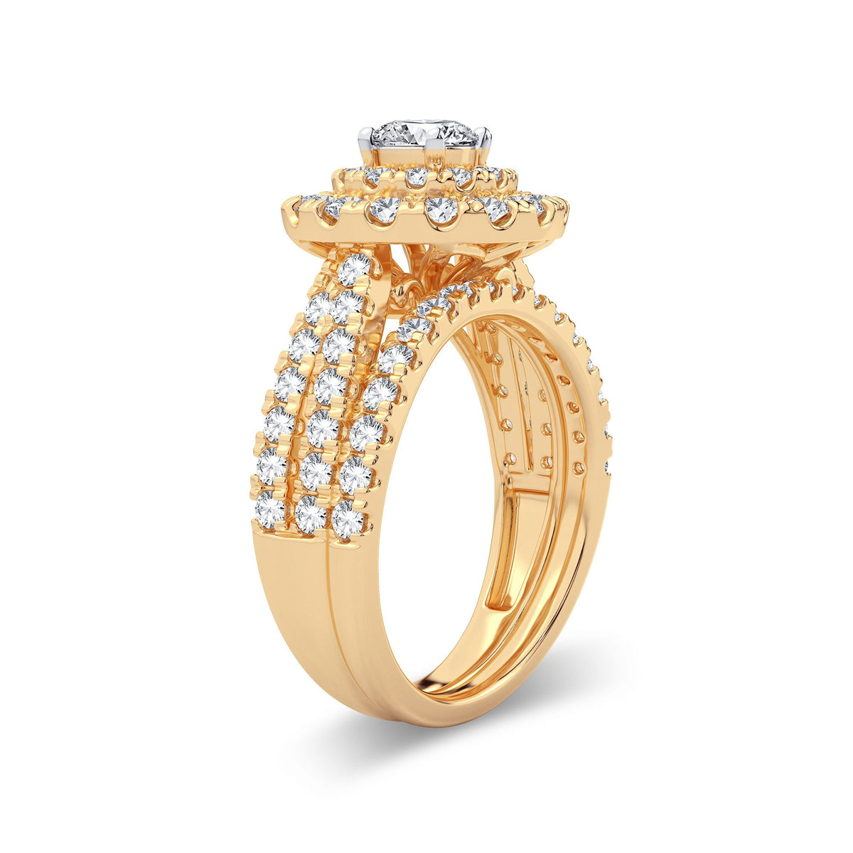 2.00 ct Diamond Bridal Ring in 14K Gold