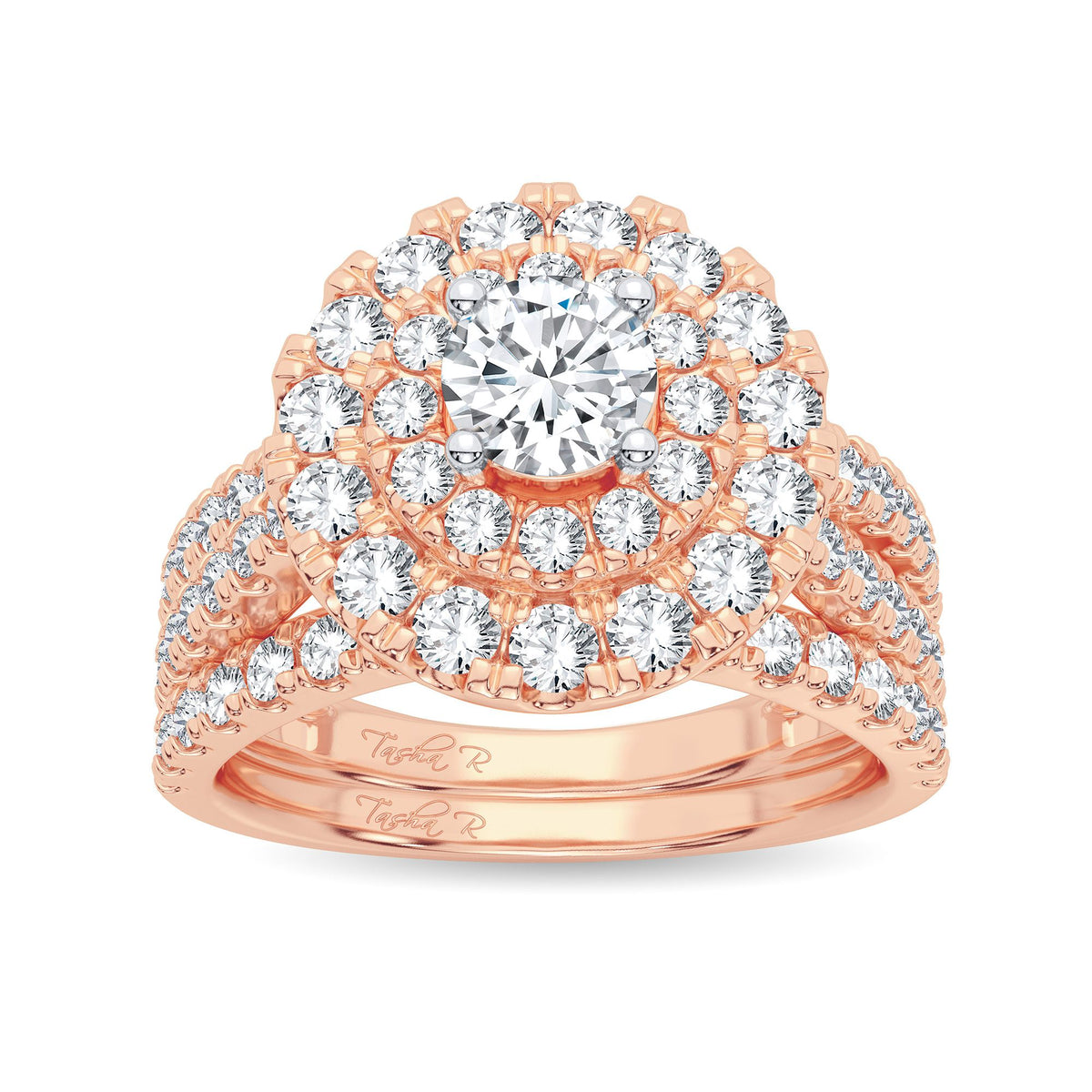 2.00 ct Diamond Bridal Ring in 14K Gold