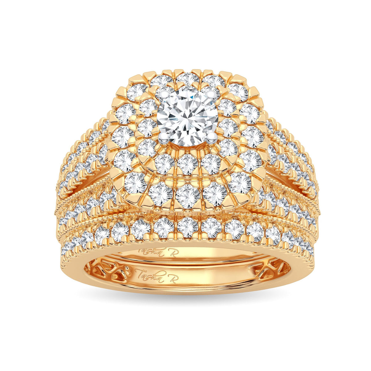 2.00 ct Diamond Bridal Ring in 14K Gold