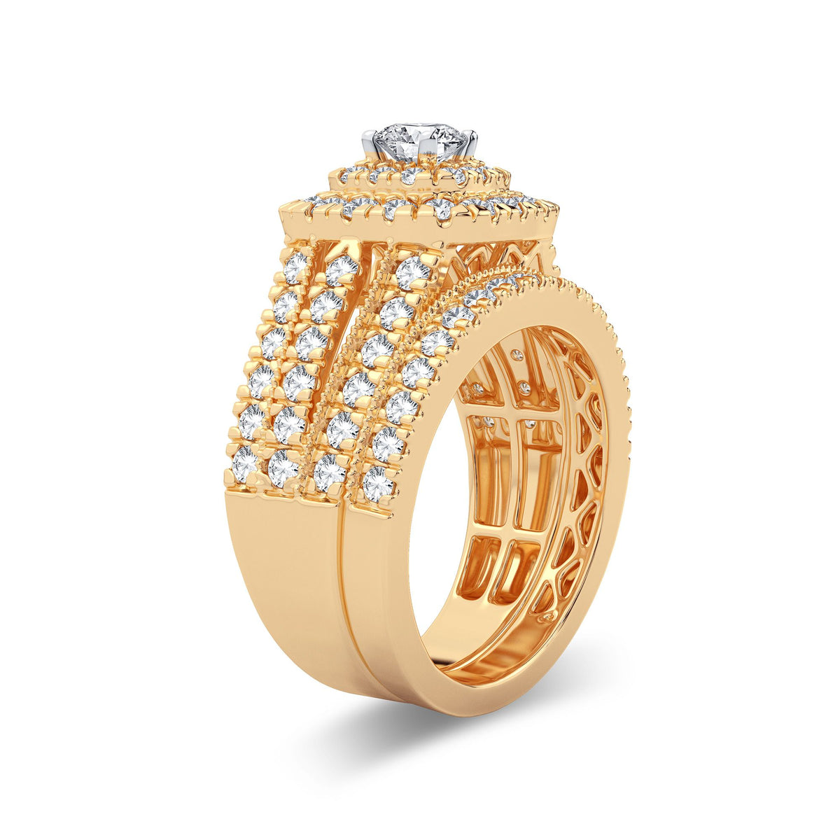 2.00 ct Diamond Bridal Ring in 14K Gold