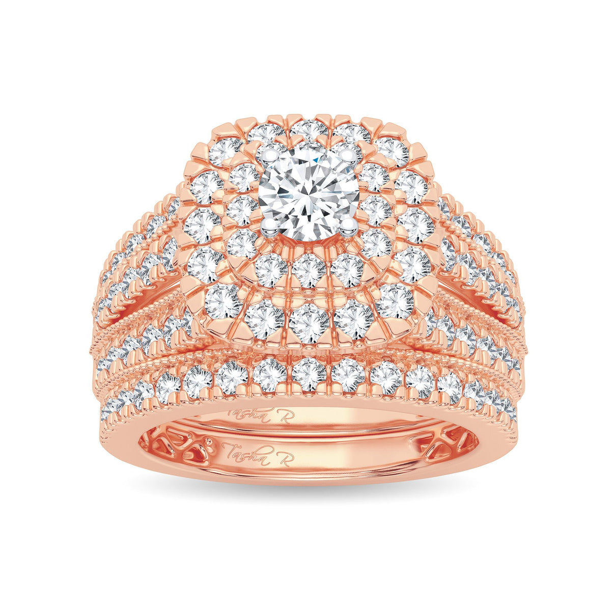 2.00 ct Diamond Bridal Ring in 14K Gold