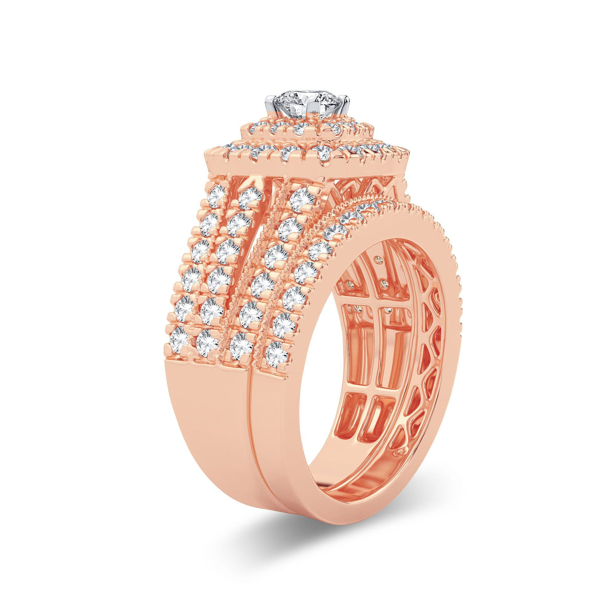 2.00 ct Diamond Bridal Ring in 14K Gold