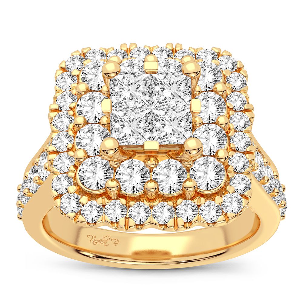 2.00 ct Diamond Bridal Ring in 14K Gold