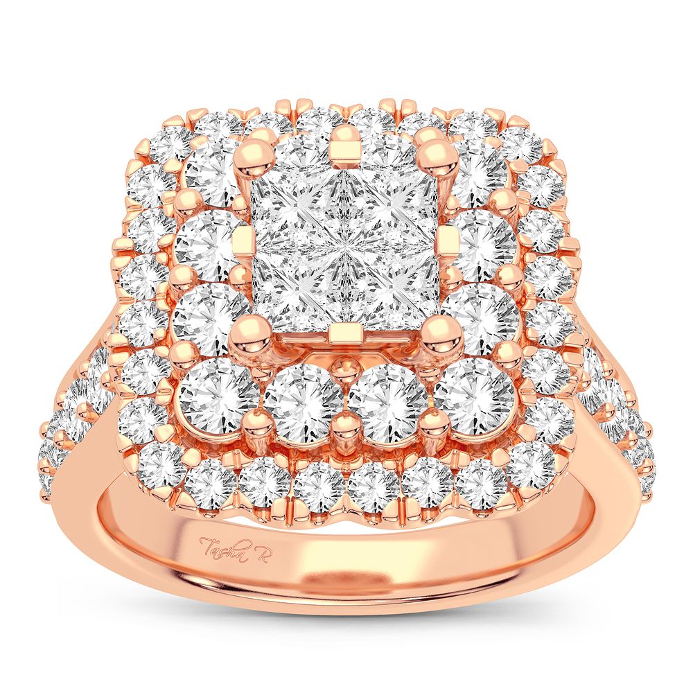2.00 ct Diamond Bridal Ring in 14K Gold