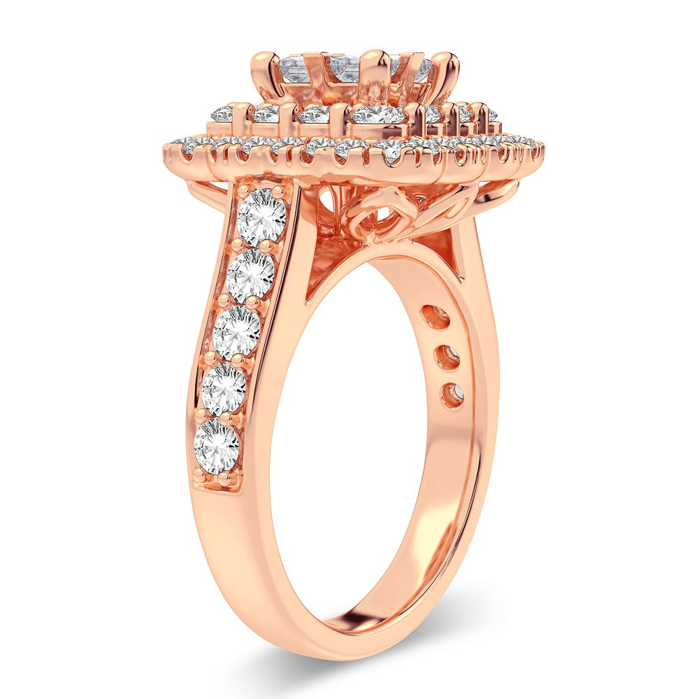 2.00 ct Diamond Bridal Ring in 14K Gold