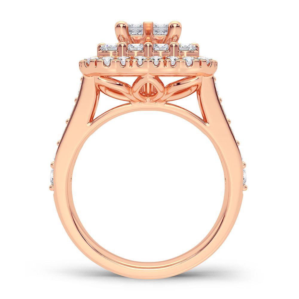 2.00 ct Diamond Bridal Ring in 14K Gold
