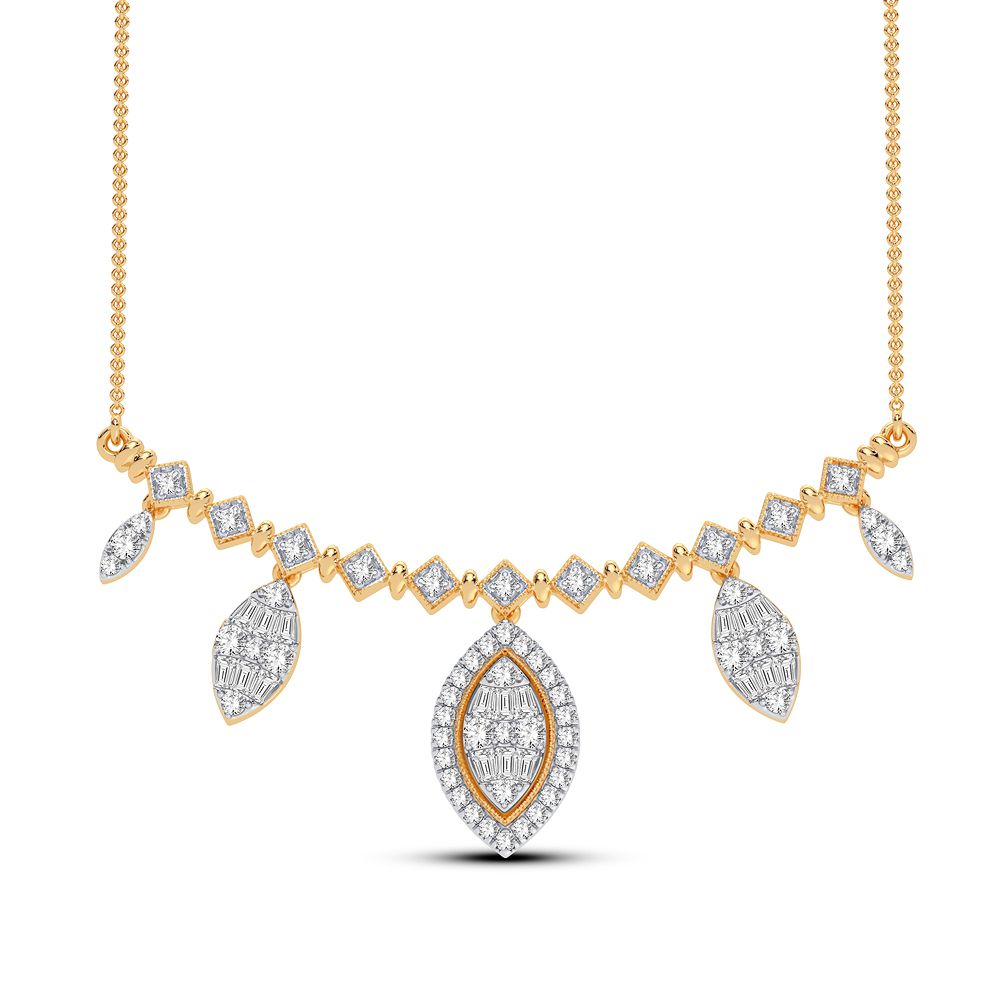 0.83 ct Diamond Necklace in 14K Gold