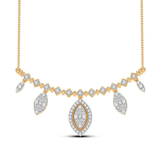 0.83 ct Diamond Necklace in 14K Gold