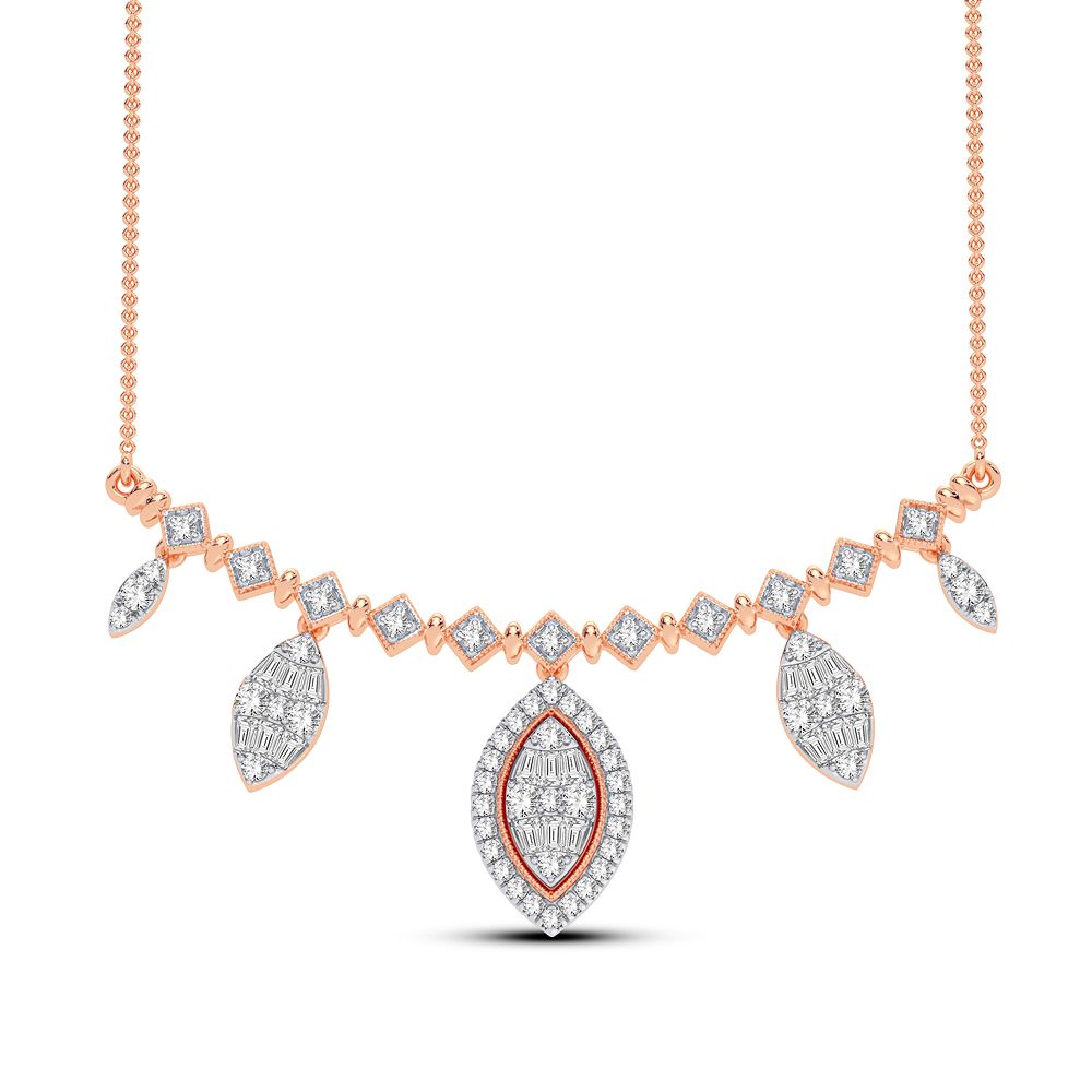 0.83 ct Diamond Necklace in 14K Gold