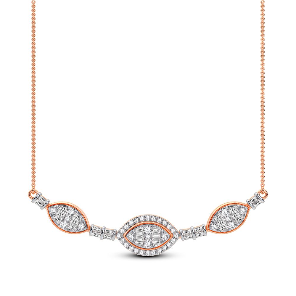 0.90 ct Diamond Necklace in 14K Gold