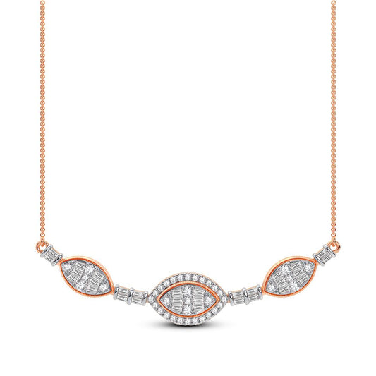 0.90 ct Diamond Necklace in 14K Gold