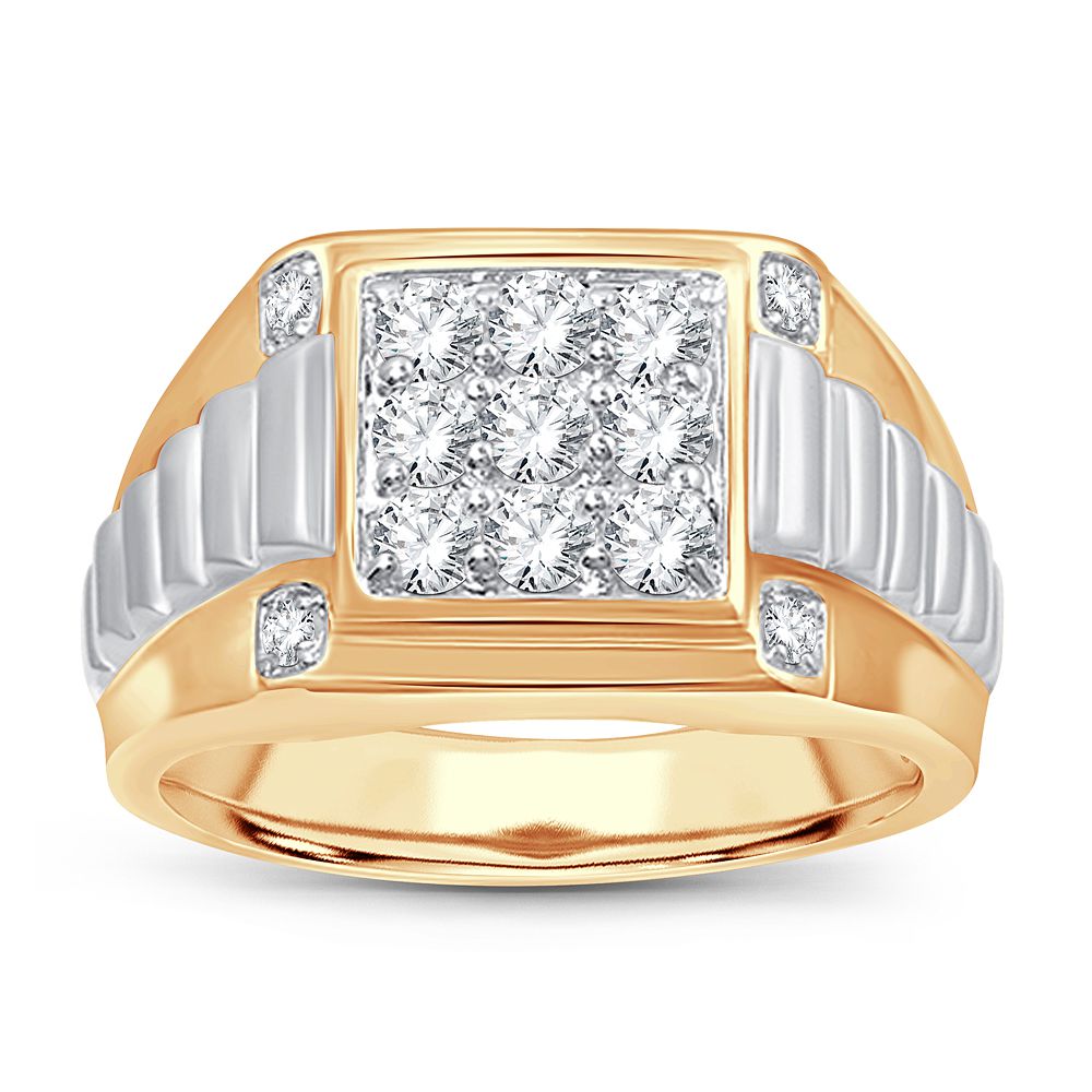 1.00 ct Men's Diamond Ring in 14K Gold