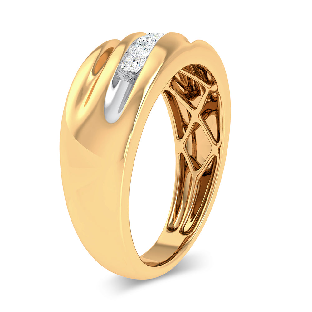 0.25 ct Men's Diamond Ring in 14K Gold