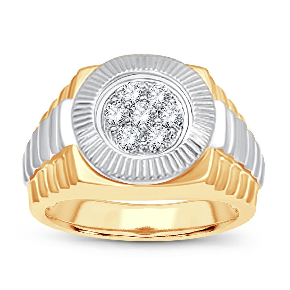 1.00 ct Men's Diamond Ring in 14K Gold