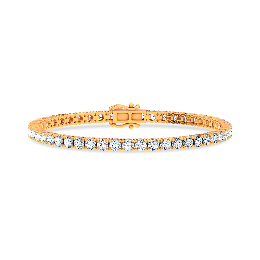7.04 ct Lab Grown Diamond Bracelet in 14K Gold