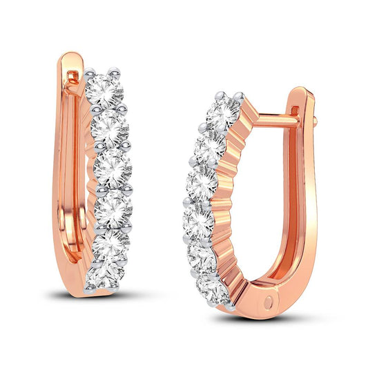 1.00 ct Diamond Earrings in 14K Gold