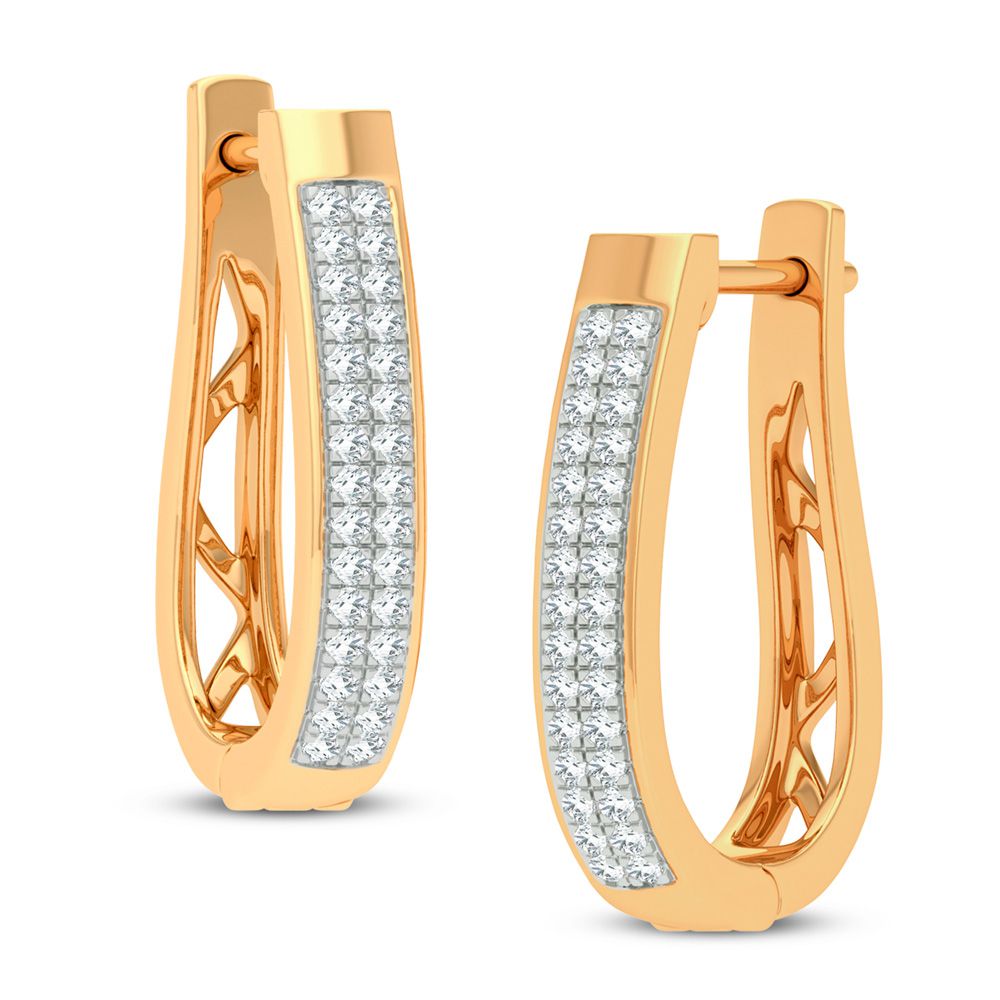 0.21 ct Diamond Earrings in 14K Gold
