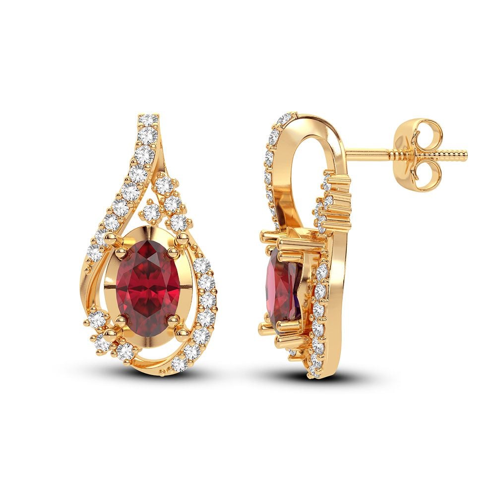 0.16 ct Diamond Earrings in 14K Gold