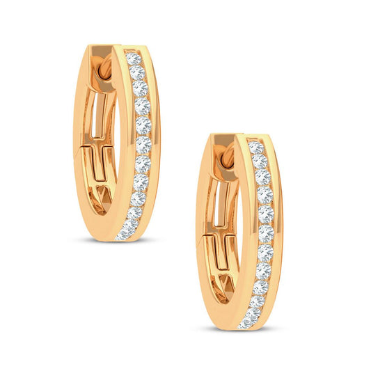 0.10 ct Diamond Earrings in 14K Gold