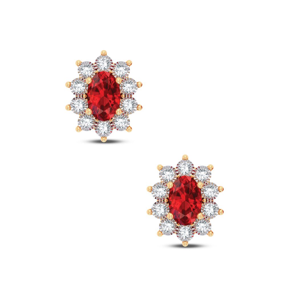 0.04 ct Diamond Earrings in 10K Gold