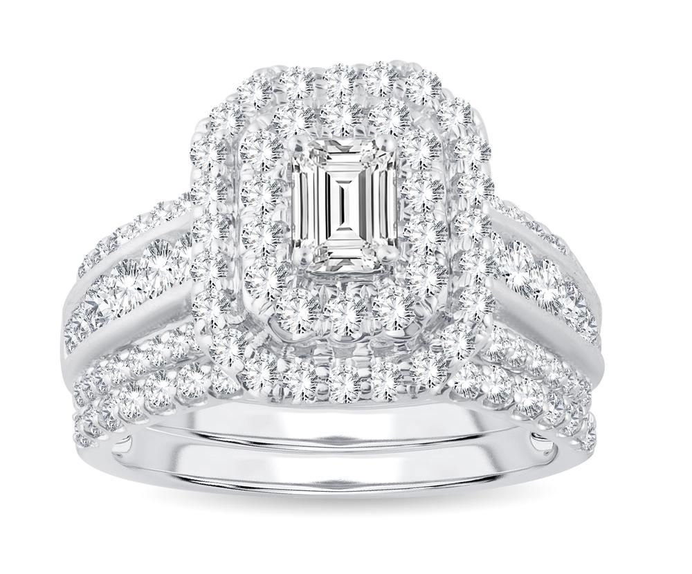 2.00 ct Diamond Bridal Ring in 14K Gold