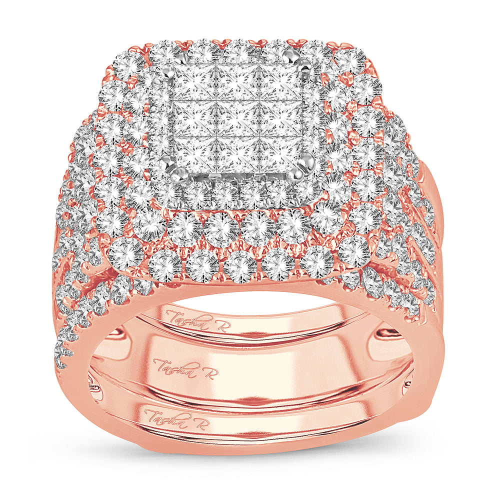3.00 ct Diamond Bridal Ring in 14K Gold