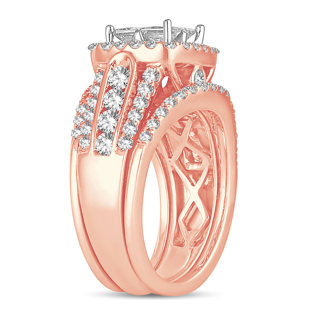 2.25 ct Diamond Bridal Ring in 14K Gold