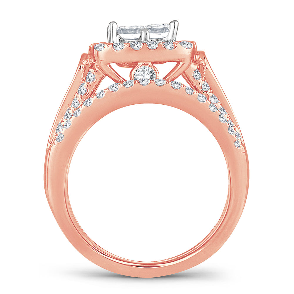 2.25 ct Diamond Bridal Ring in 14K Gold