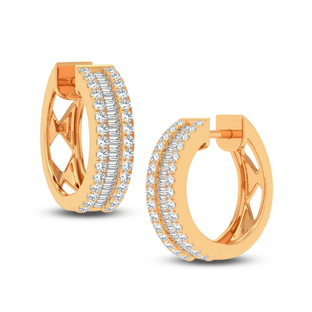 1.00 ct Diamond Earrings in 14K Gold