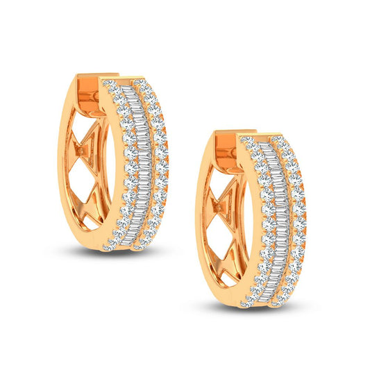 1.00 ct Diamond Earrings in 14K Gold
